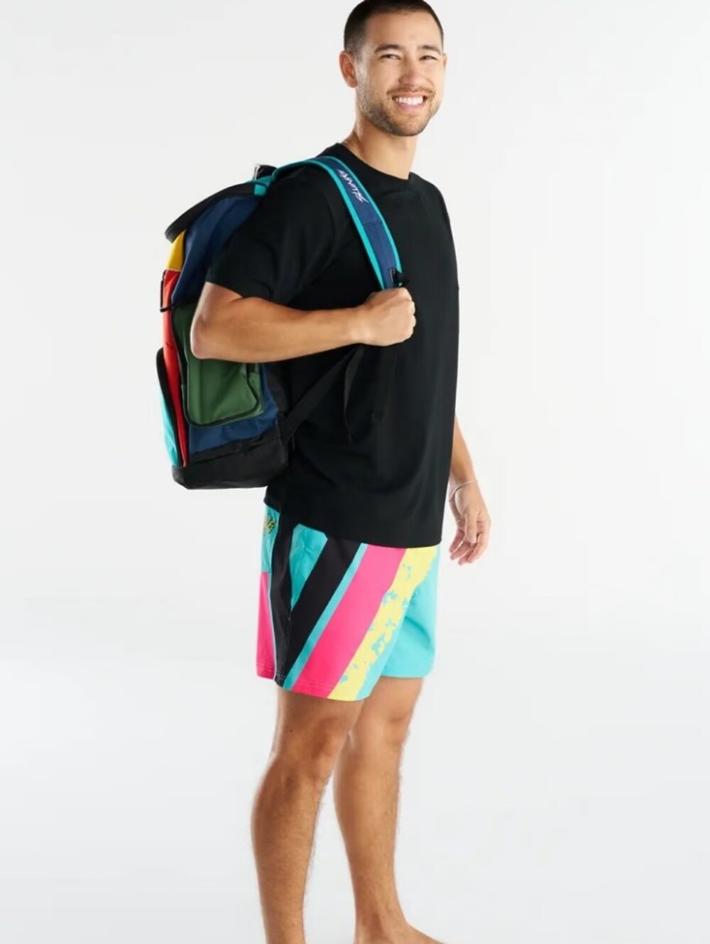 Color Block Backpack SLUNKS - Picture 2 of 5
